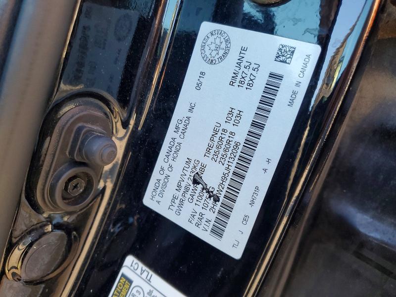 2018 Honda Cr-v მანქანა იყიდება აუქციონზე, vin: 2HKRW2H95JH132096, აუქციონის ნომერი: 60880416
