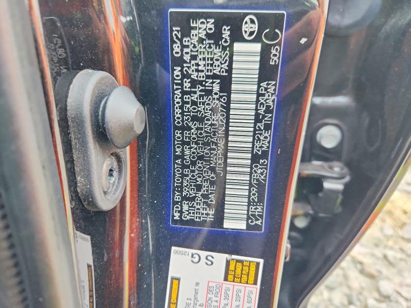 63364896 :رقم المزاد ، JTDEPMAE1NJ207761 vin ، 2022 Toyota Corolla مزاد بيع