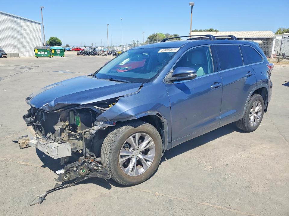 2015 Toyota Highlander მანქანა იყიდება აუქციონზე, vin: 5TDBKRFH8FS174974, აუქციონის ნომერი: 63016806