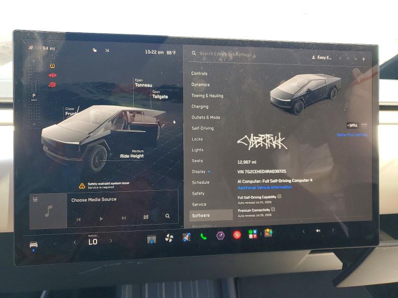Aukcja sprzedaży 2024 Tesla Cybertruck, vin: 7G2CEHED4RA039725, numer aukcji: 61392716
