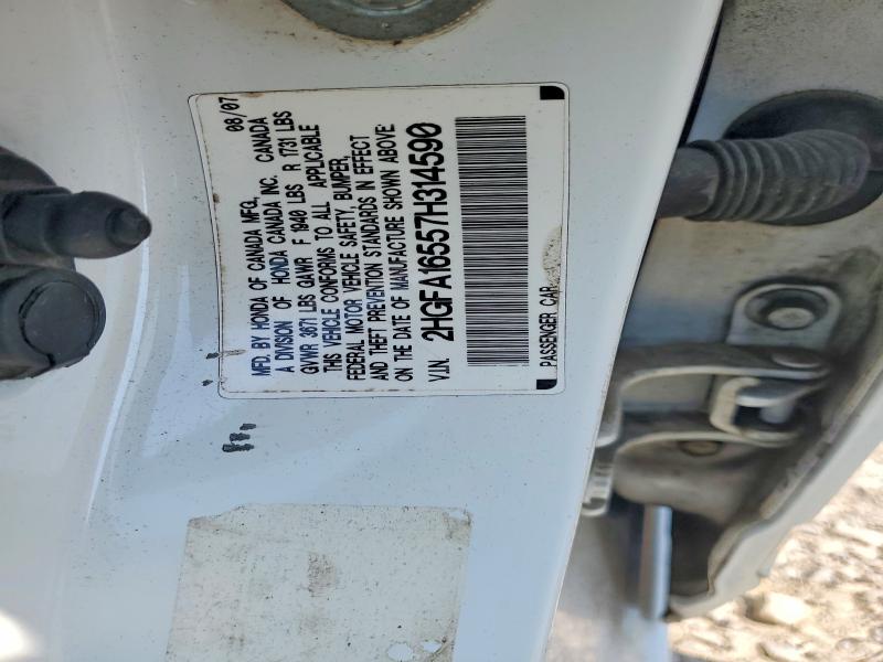 Продажа на аукционе авто 2007 Honda Civic, vin: 2HGFA16557H314590, номер лота: 61912446