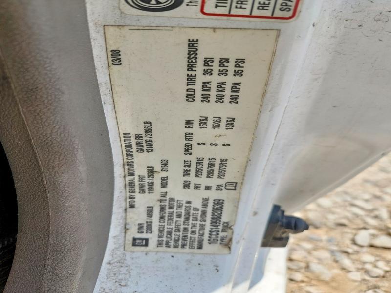60445926 :رقم المزاد ، 1GCCS149988206369 vin ، 2008 Chevrolet Colorado مزاد بيع
