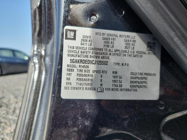Продажа на аукционе авто 2012 Buick Enclave, vin: 5GAKRDED9CJ125502, номер лота: 60297656