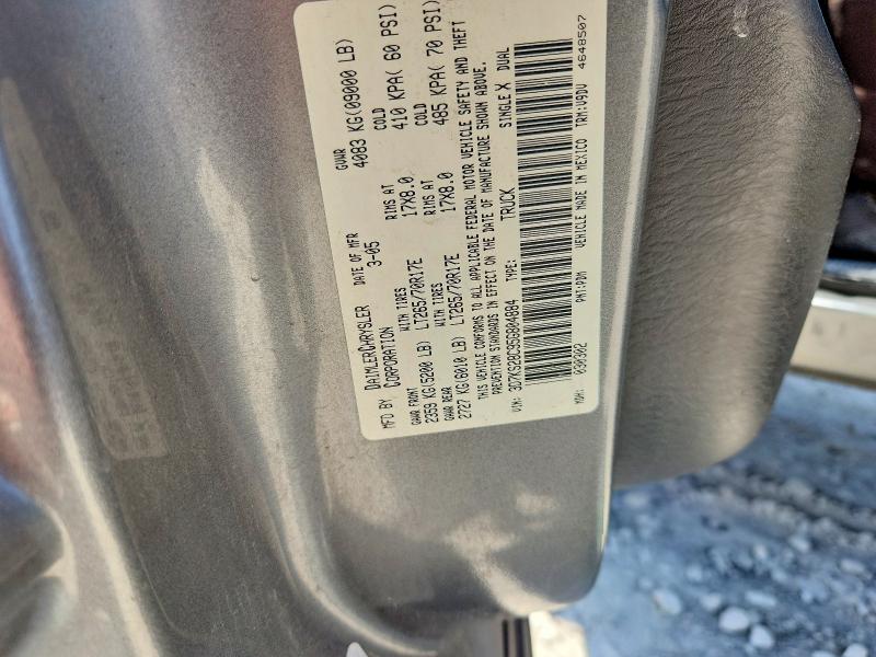 Aukcja sprzedaży 2005 Dodge Ram 2500, vin: 3D7KS28C95G804884, numer aukcji: 62319136