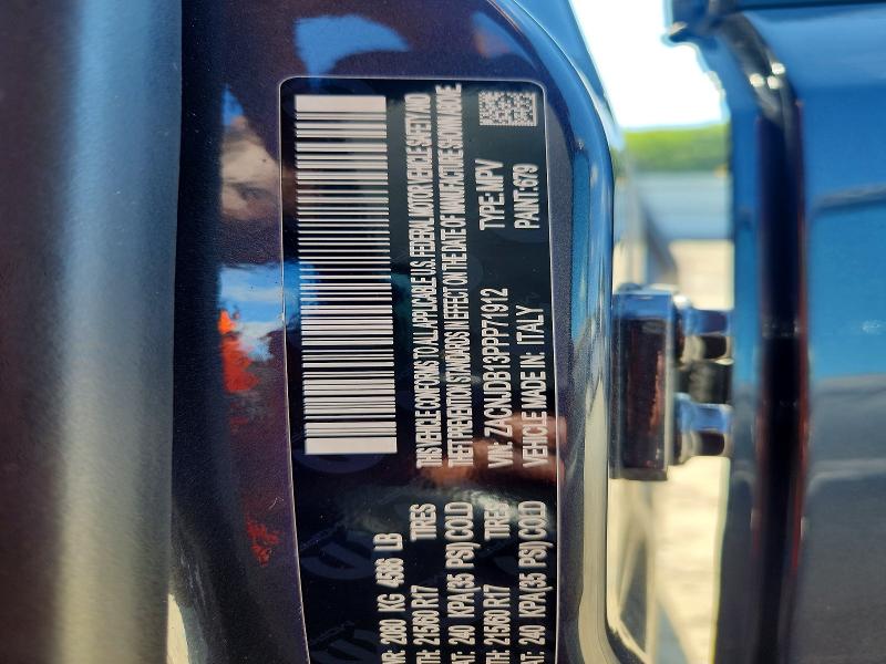 2023 Jeep Renegade მანქანა იყიდება აუქციონზე, vin: ZACNJDB13PPP71912, აუქციონის ნომერი: 58739256