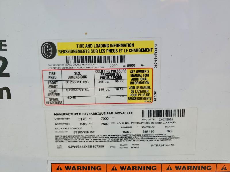 Продажа на аукционе авто 2025 Formula Unknown, vin: 5JW9E142XSB107259, номер лота: 61153376