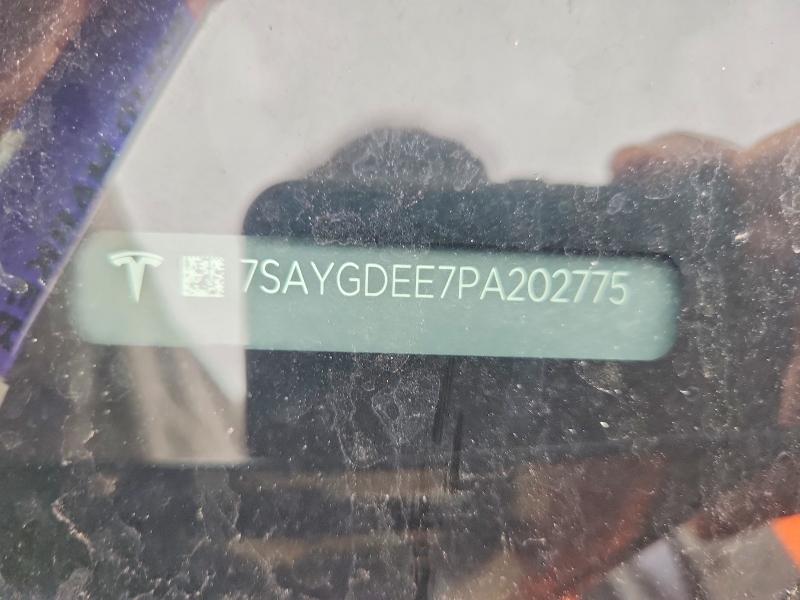 2023 Tesla Model Y მანქანა იყიდება აუქციონზე, vin: 7SAYGDEE7PA202775, აუქციონის ნომერი: 61039556
