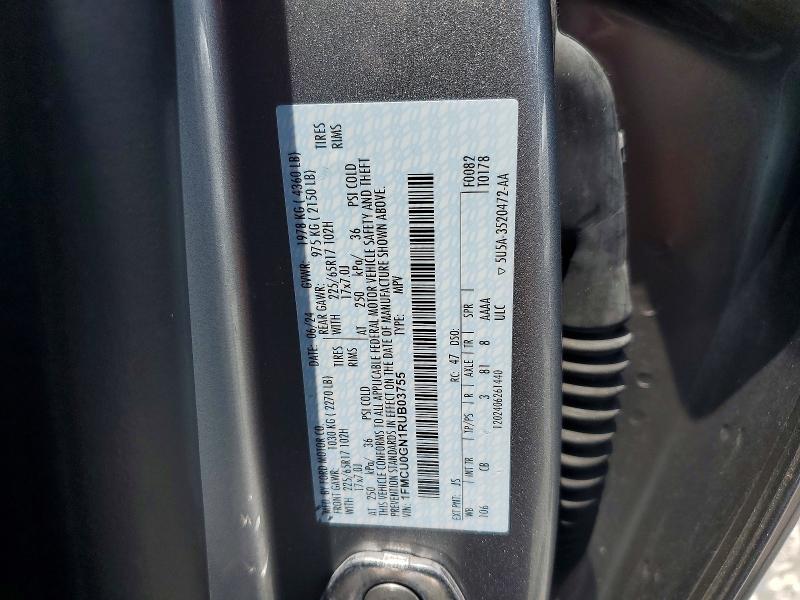 Aukcja sprzedaży 2024 Ford Escape, vin: 1FMCU0GN1RUB03755, numer aukcji: 61962886
