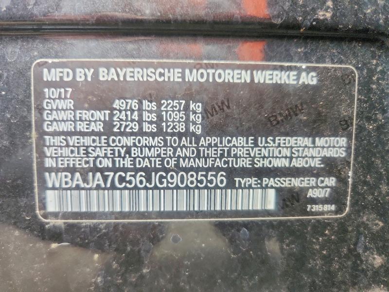 Продажа на аукционе авто 2018 Bmw 530, vin: WBAJA7C56JG908556, номер лота: 62633426