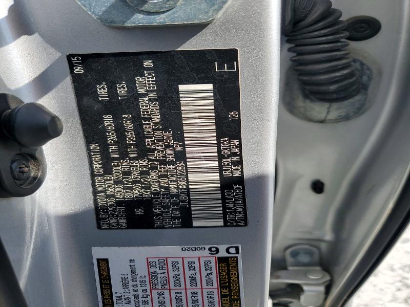 Auction sale of the 2016 Lexus Gx, vin: JTJBM7FX8G5122884, lot number: 62060706