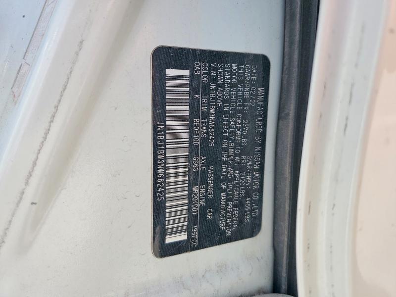 59737406 :رقم المزاد ، JN1BJ1BW3NW682425 vin ، 2022 Nissan Rogue Sport مزاد بيع