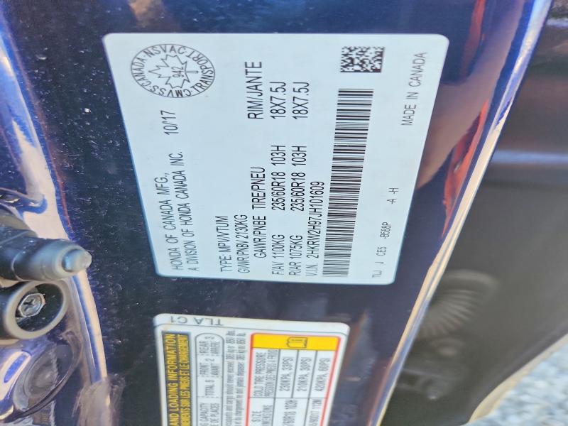 Продажа на аукционе авто 2018 Honda Cr-v, vin: 2HKRW2H97JH101609, номер лота: 61842186