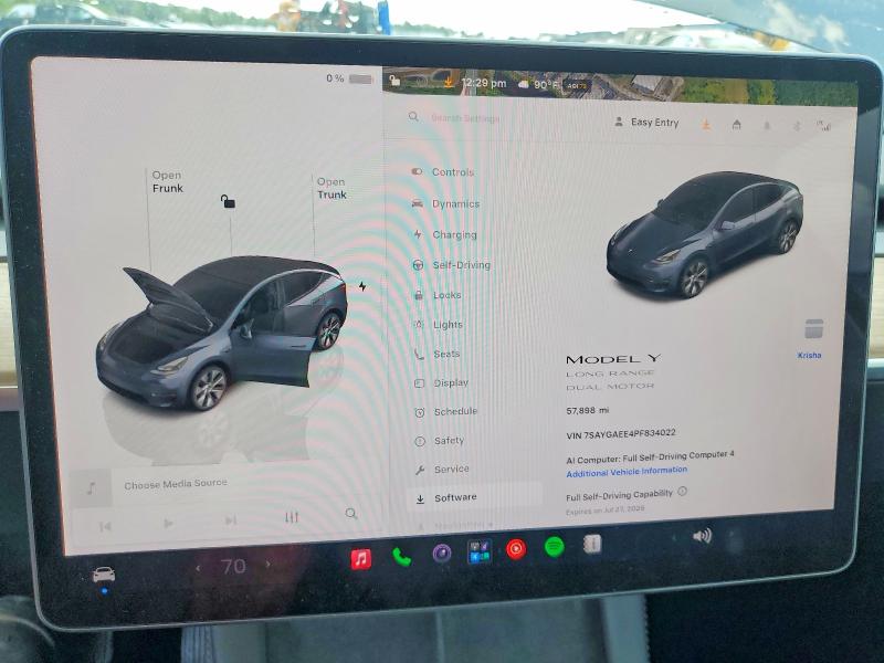 Продаж на аукціоні авто 2023 Tesla Model Y, vin: 7SAYGAEE4PF834022, номер лоту: 59249556