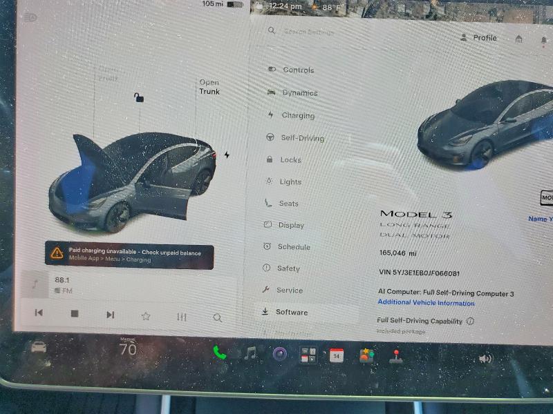 61200686 :رقم المزاد ، 5YJ3E1EB0JF066081 vin ، 2018 Tesla Model 3 مزاد بيع