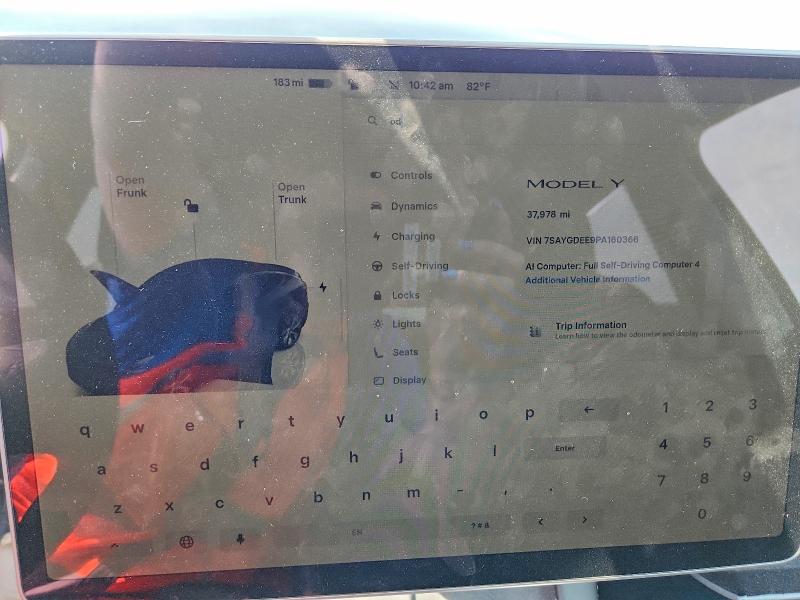 Aukcja sprzedaży 2023 Tesla Model Y, vin: 7SAYGDEE9PA160366, numer aukcji: 58649876