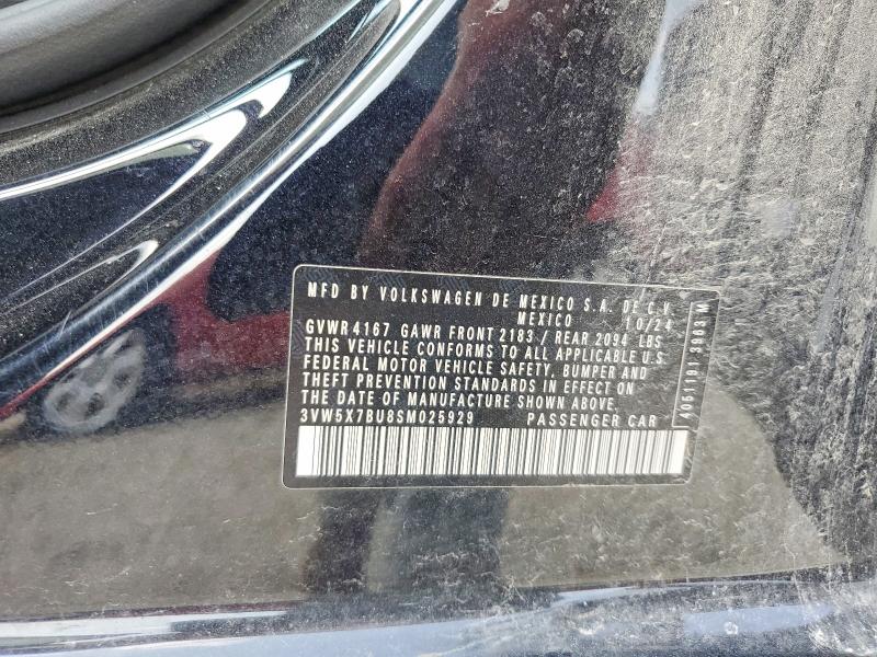 Продажа на аукционе авто 2025 Volkswagen Jetta, vin: 3VW5X7BU8SM025929, номер лота: 62478066