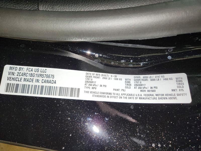 63465356 :رقم المزاد ، 2C4RC1BG1VR576675 vin ، 2027 Chrysler Pacifica مزاد بيع