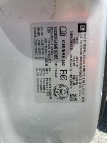 2010 Chevrolet Silverado მანქანა იყიდება აუქციონზე, vin: 3GCRCREA3AG160388, აუქციონის ნომერი: 59668656