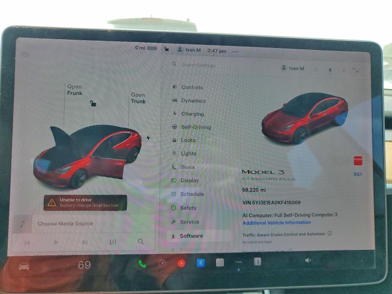 Продажа на аукционе авто 2019 Tesla Model 3, vin: 5YJ3E1EA0KF416009, номер лота: 61529496