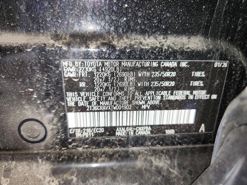 Продажа на аукционе авто 2026 Toyota Rav4, vin: 2T36CRAVXTW001902, номер лота: 64838896