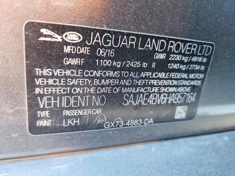 Продаж на аукціоні авто 2017 Jaguar Xe, vin: SAJAE4BV6HA957164, номер лоту: 62637026