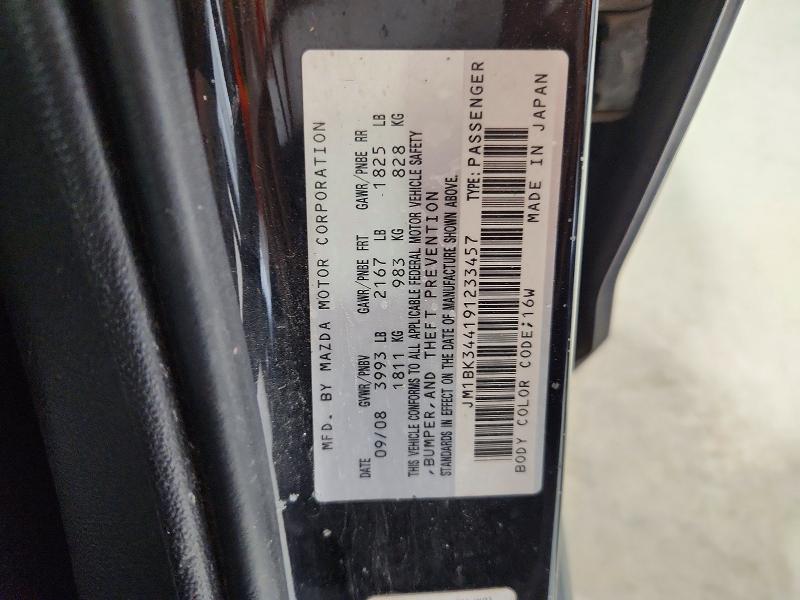 Aukcja sprzedaży 2009 Mazda 3, vin: JM1BK344191233457, numer aukcji: 62014806