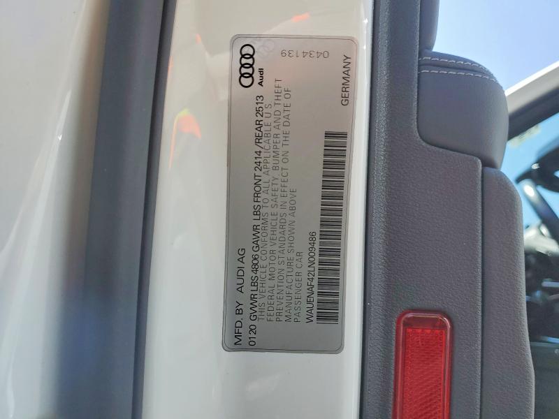 58874576 :رقم المزاد ، WAUENAF42LN009486 vin ، 2020 Audi A4 مزاد بيع