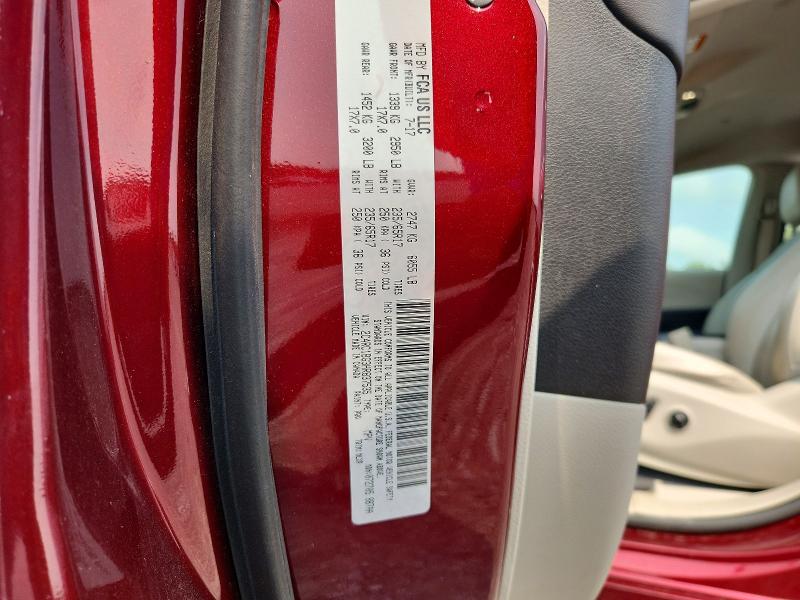 62747786 :رقم المزاد ، 2C4RC1BG3HR837535 vin ، 2017 Chrysler Pacifica مزاد بيع