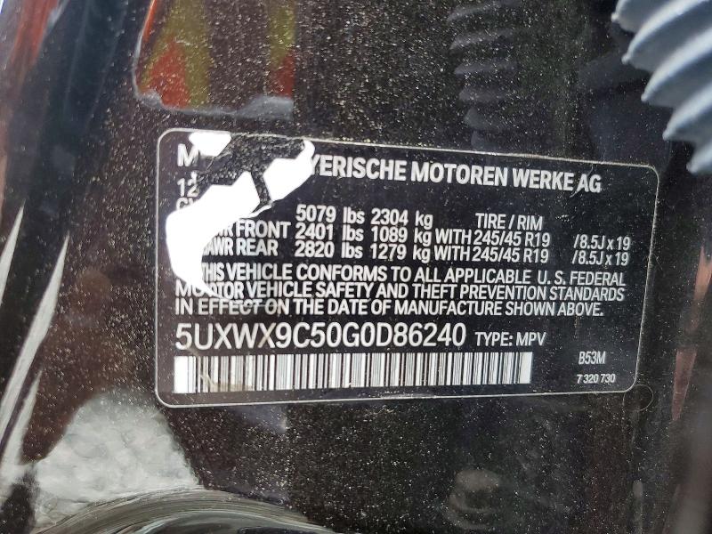 Продажа на аукционе авто 2016 Bmw X3, vin: 5UXWX9C50G0D86240, номер лота: 59153996
