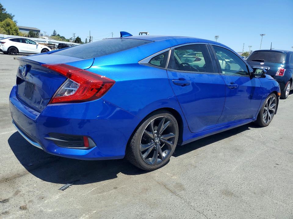 Продажа на аукционе авто 2019 Honda Civic, vin: JHMFC1F31KX006195, номер лота: 61756396