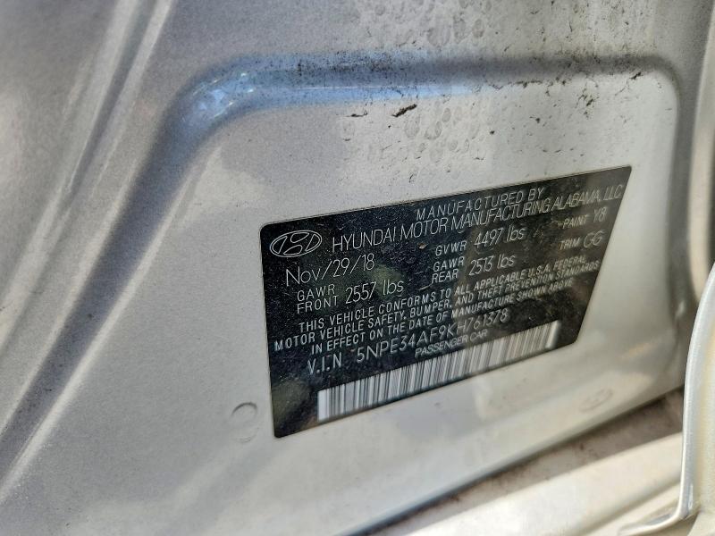 Aukcja sprzedaży 2019 Hyundai Sonata, vin: 5NPE34AF9KH761378, numer aukcji: 59154646