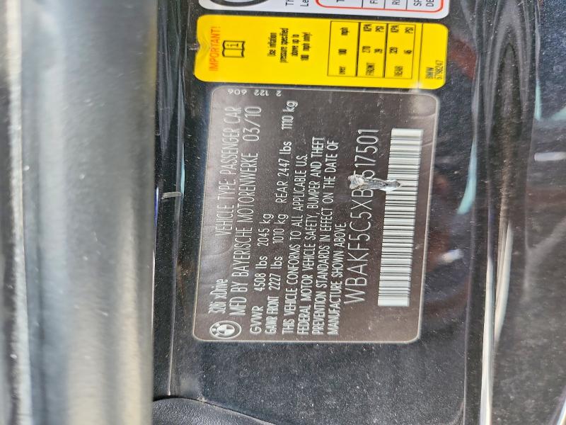 Продажа на аукционе авто 2011 Bmw 328, vin: WBAKF5C5XBE517501, номер лота: 58206786