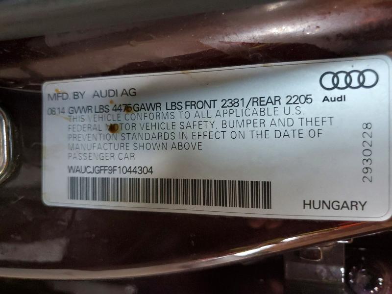 Aukcja sprzedaży 2015 Audi A3, vin: WAUCJGFF9F1044304, numer aukcji: 62598126