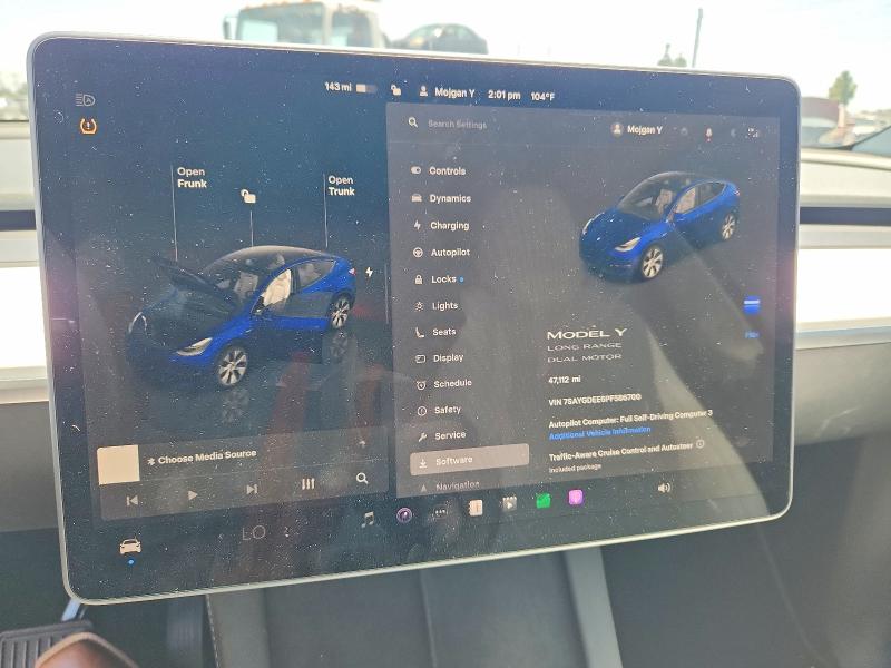 2023 Tesla Model Y მანქანა იყიდება აუქციონზე, vin: 7SAYGDEE6PF586700, აუქციონის ნომერი: 62709086