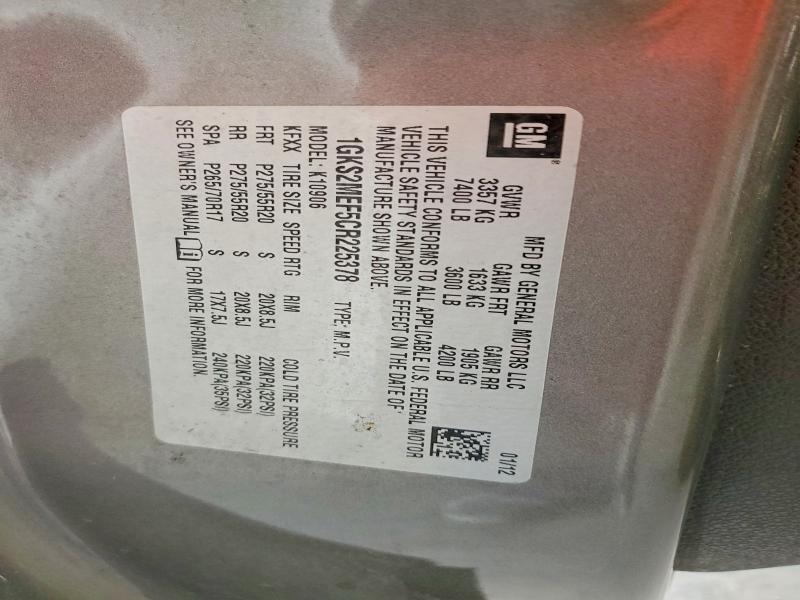 Продаж на аукціоні авто 2012 Gmc Yukon Xl, vin: 1GKS2MEF5CR225378, номер лоту: 61368296
