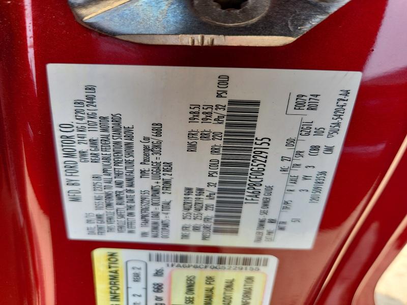 62839066 :رقم المزاد ، 1FA6P8CF0G5229155 vin ، 2016 Ford Mustang مزاد بيع