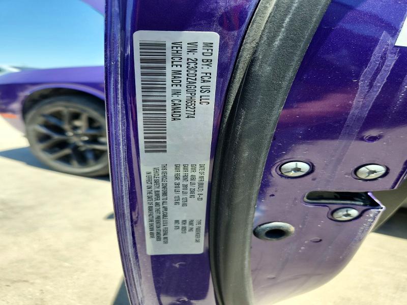Продаж на аукціоні авто 2023 Dodge Challenger, vin: 2C3CDZAG0PH652774, номер лоту: 60766376