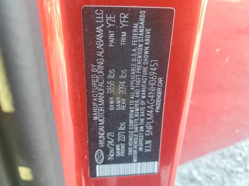 Продажа на аукционе авто 2022 Hyundai Elantra, vin: 5NPLM4AG4NH069451, номер лота: 61089466