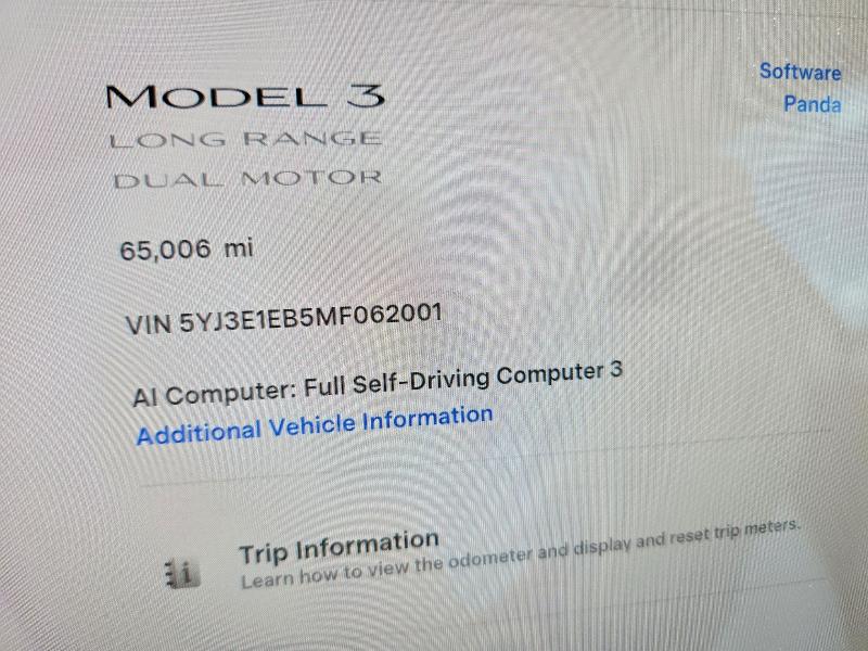 Aukcja sprzedaży 2021 Tesla Model 3, vin: 5YJ3E1EB5MF062001, numer aukcji: 63155386