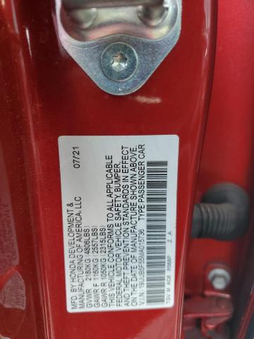 60523966 :رقم المزاد ، 19UUB5F55MA015736 vin ، 2021 Acura Tlx مزاد بيع