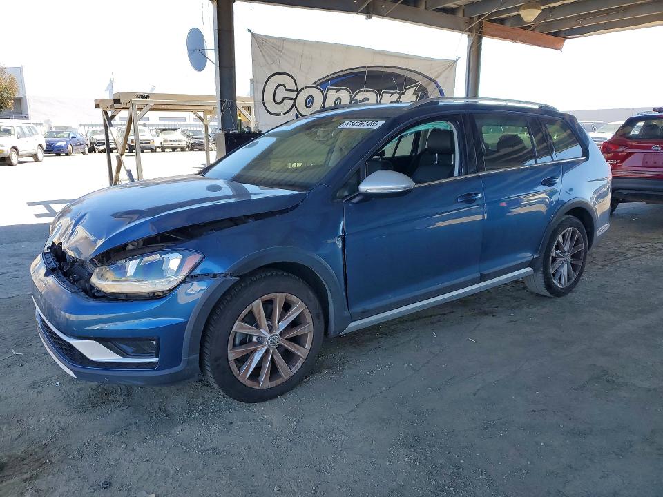 2019 Volkswagen Golf Alltrack მანქანა იყიდება აუქციონზე, vin: 3VWM17AU2KM511070, აუქციონის ნომერი: 61496146