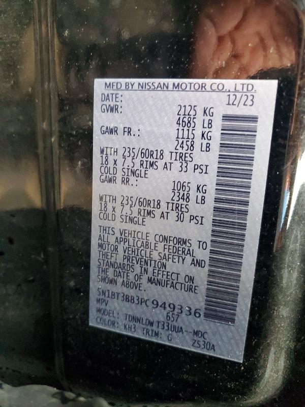Aukcja sprzedaży 2023 Nissan Rogue, vin: 5N1BT3BB3PC949336, numer aukcji: 61775536