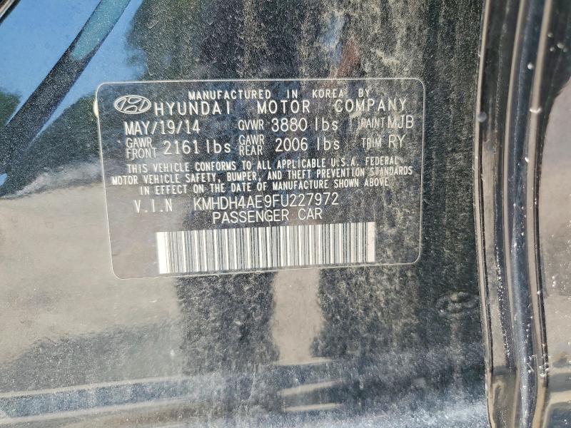 Aukcja sprzedaży 2015 Hyundai Elantra, vin: KMHDH4AE9FU227972, numer aukcji: 59067226