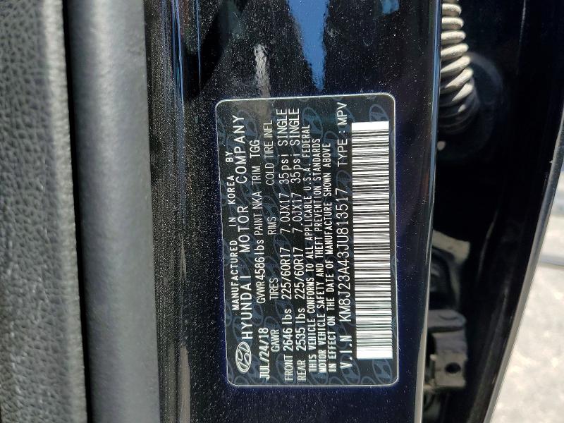 Продаж на аукціоні авто 2018 Hyundai Tucson, vin: KM8J23A43JU813517, номер лоту: 62516286