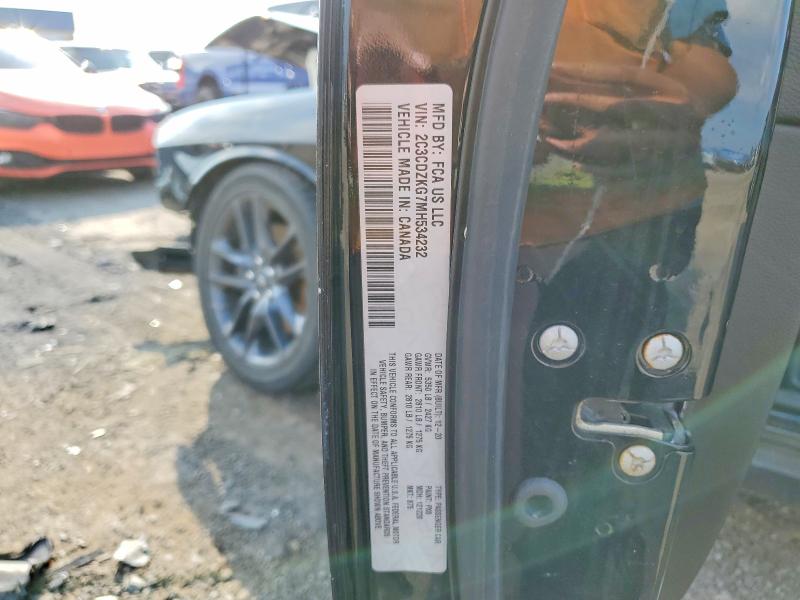60038526 :رقم المزاد ، 2C3CDZKG7MH534232 vin ، 2021 Dodge Challenger مزاد بيع