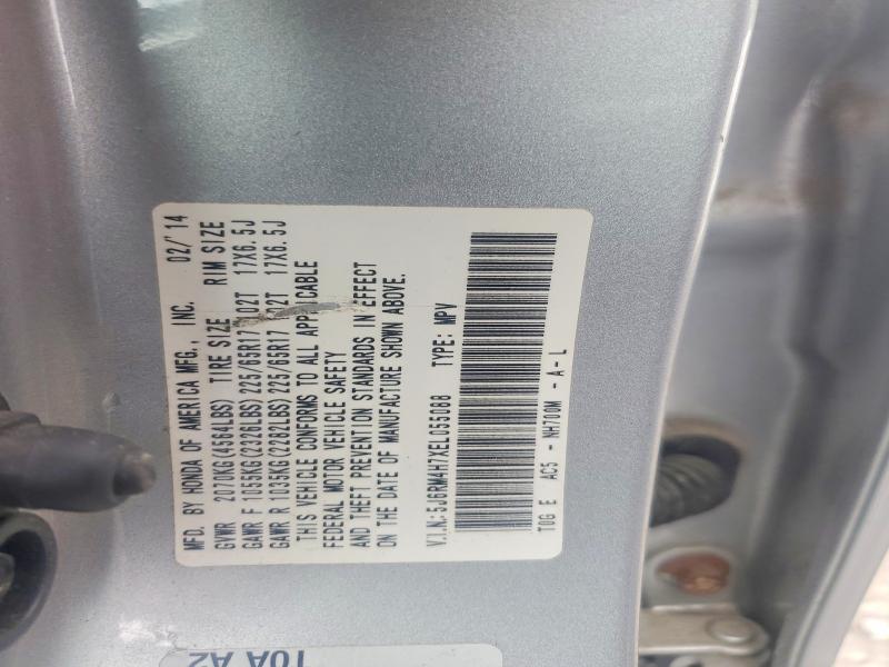 Продаж на аукціоні авто 2014 Honda Cr-v, vin: 5J6RM4H7XEL055088, номер лоту: 62015466