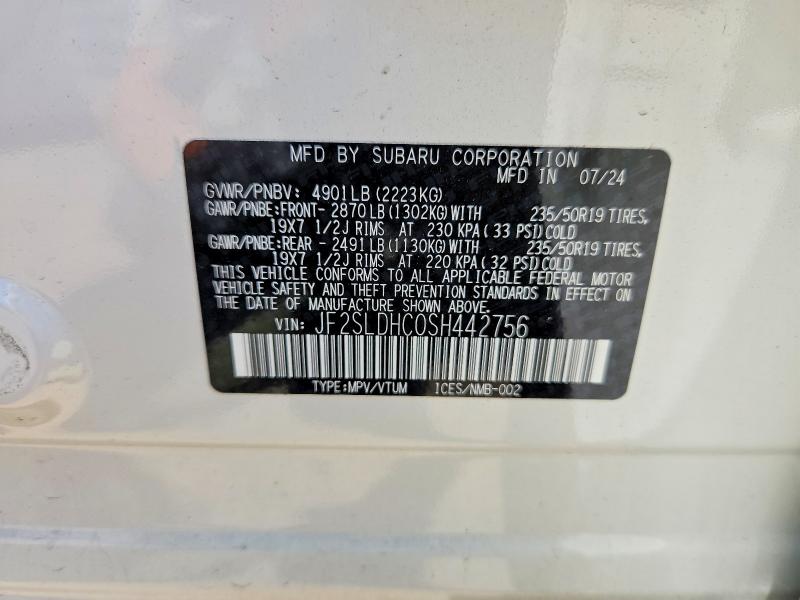 Продажа на аукционе авто 2025 Subaru Forester, vin: JF2SLDHC0SH442756, номер лота: 61079796