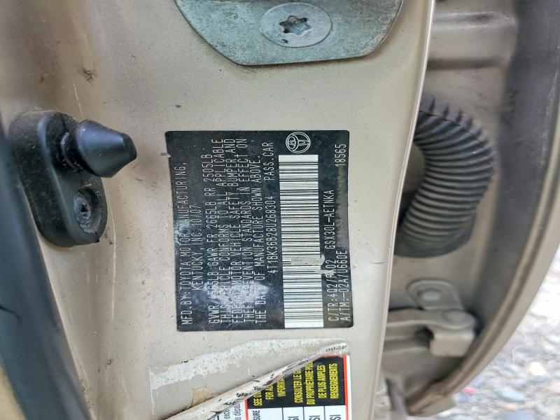 Продажа на аукционе авто 2008 Toyota Avalon, vin: 4T1BK36B28U268304, номер лота: 60202906
