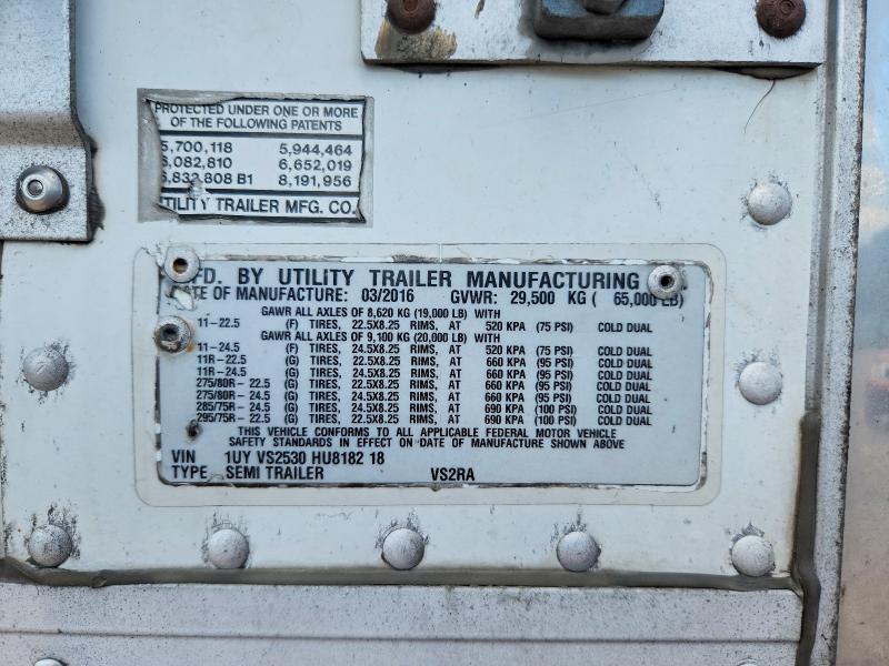 Продаж на аукціоні авто 2017 Utility Trailer Vsra Reefe, vin: 1UYVS2530HU818218, номер лоту: 61488246