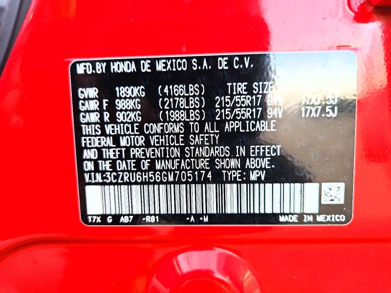 2016 Honda Hr-v მანქანა იყიდება აუქციონზე, vin: 3CZRU6H56GM705174, აუქციონის ნომერი: 60934236